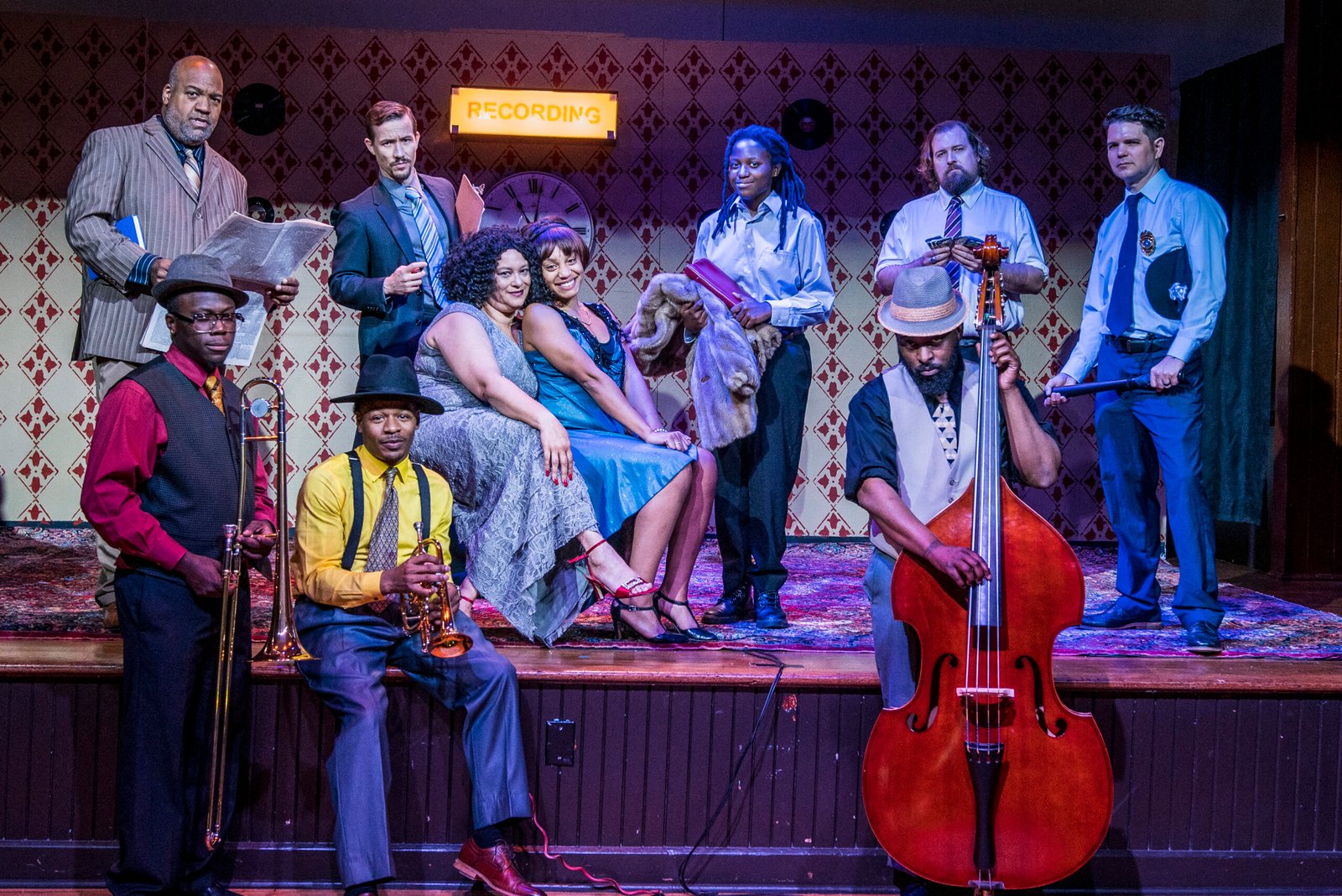 the cast of a play